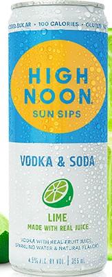 High Noon Sun Sips - Lime Vodka & Soda (355ml) (355ml)