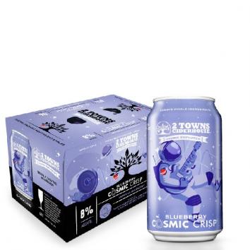 2 Towns Ciderhouse - Blueberry Cosmic Crisp Cider (6 pack 12oz cans) (6 pack 12oz cans)